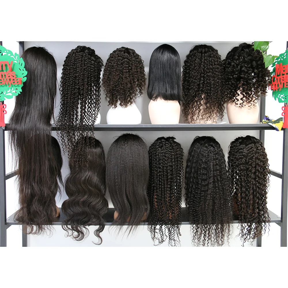 
Free Samples Transparent Swiss Lace Frontal Wig, Cuticle Aligned Raw Virgin Indian Hair, Raw Human Hair Wigs 