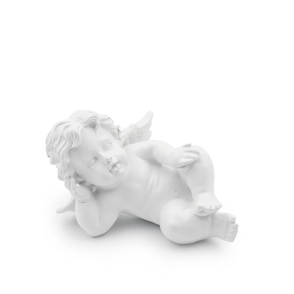 Resin small boy lying design angel figurines