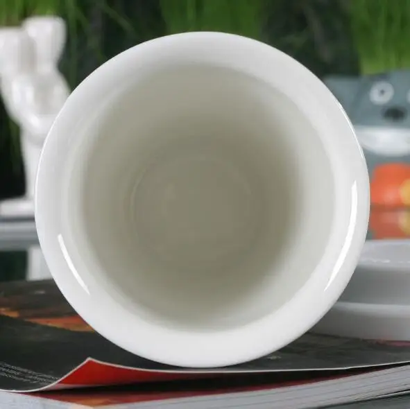 ceramic double wall ceramic mug with silicone lid and sleeve interior travel mug