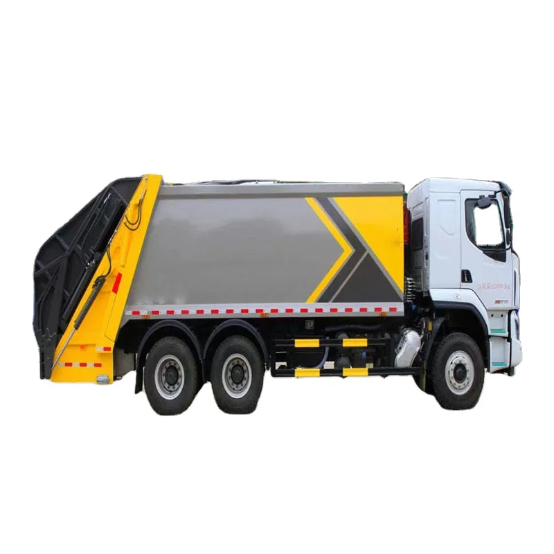 DONGFENG 6x4 20m3 Swept Body Refuse Collector Front Loader Garbage Truck Barrel Type Garbage Truck