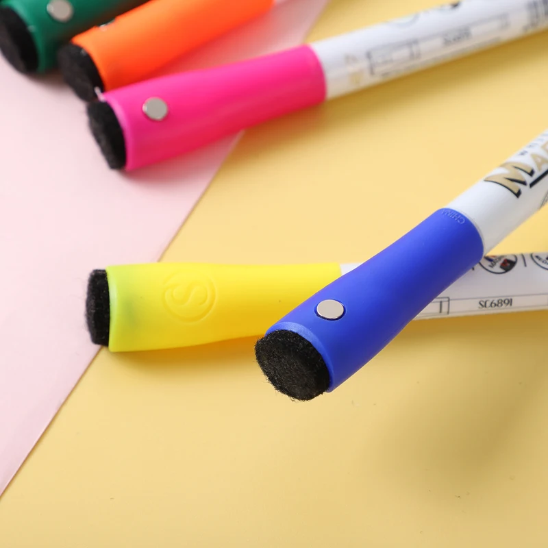 Long Life Usage Low Odor Vivid And Vibrant Colors Medium Tip Neodymium Strong Magnetic Dry Erase Marker For Whiteboard