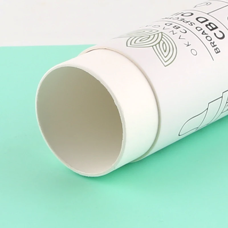 wholesale custom logo cylinder kraft paper cardboard candle paper tube packaging cosmetic lipstick paper lip balm tube