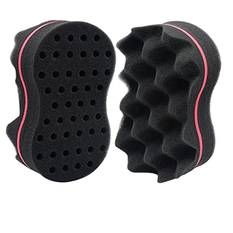 Barber shop tools Hair Twist Sponge  8 shape With Holes Hair Sponge