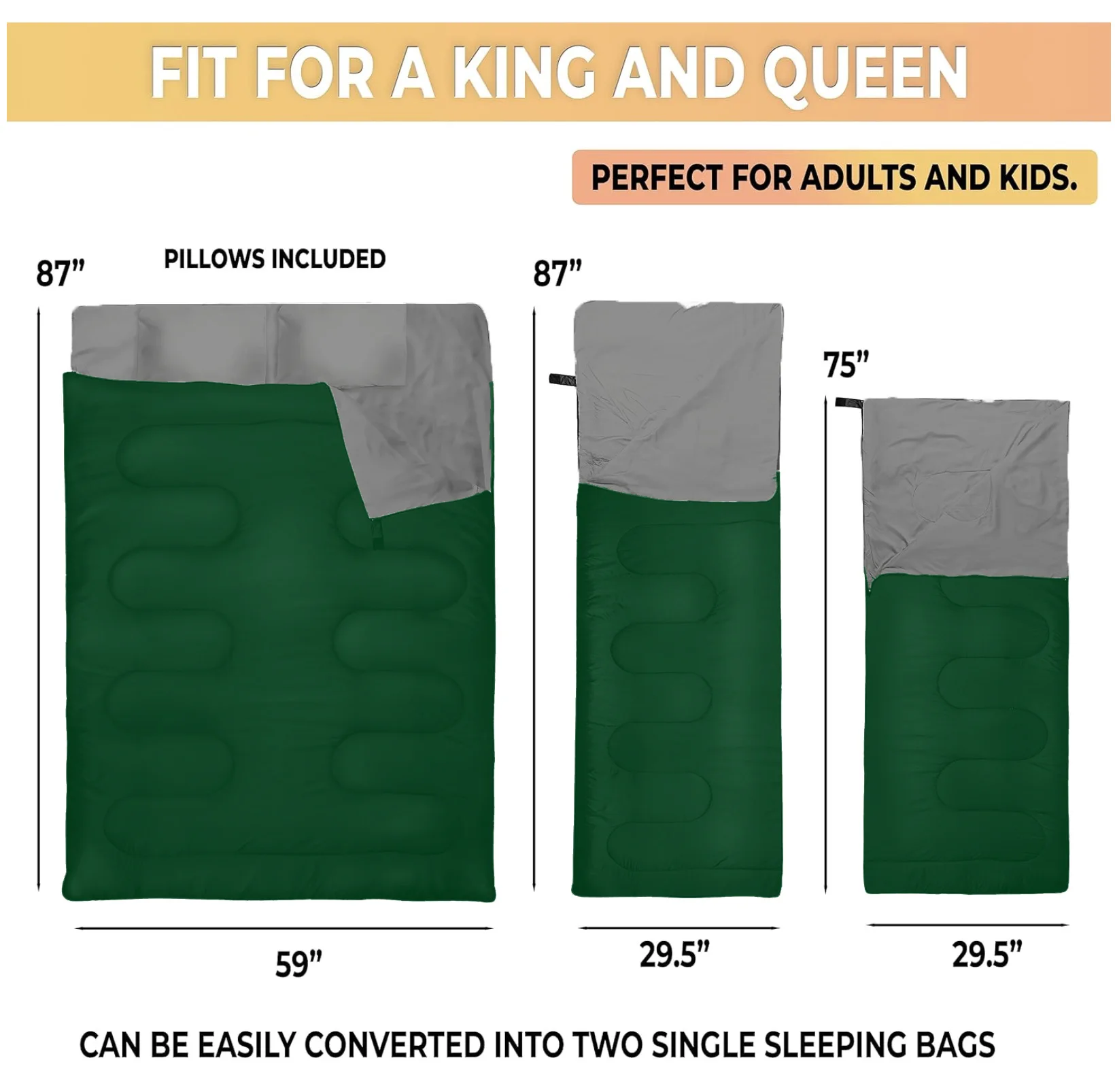 JinTeng 2023 Factory Wholesale Hot Sale Outdoor Camping Hiking New Envelope Cotton Dual Person King and Queen Sleeping Bag