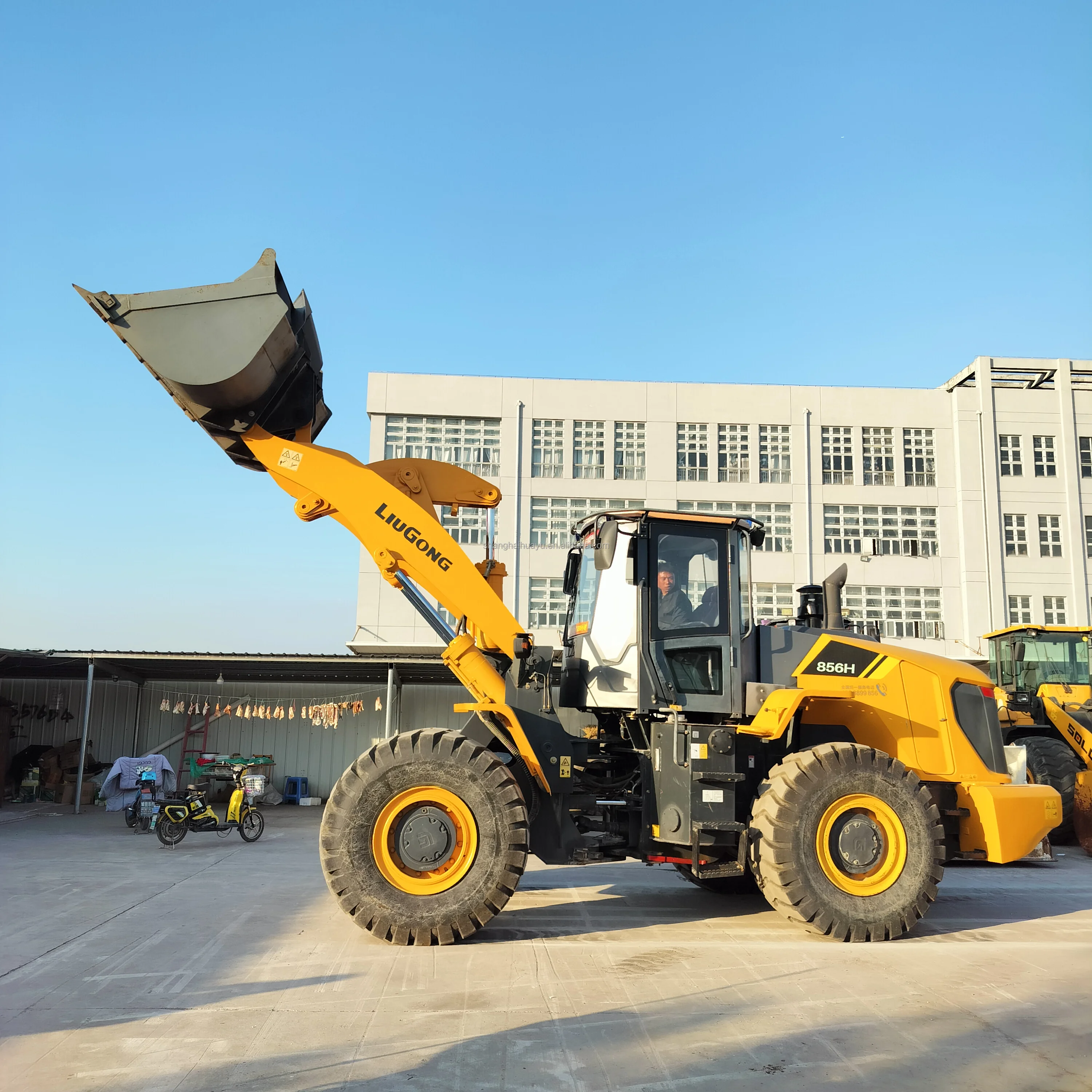 Лидер продаж китайский Подержанный Фронтальный Погрузчик Liugong 856H 856CL 5 тонн китайского большого колесного погрузчика LG856