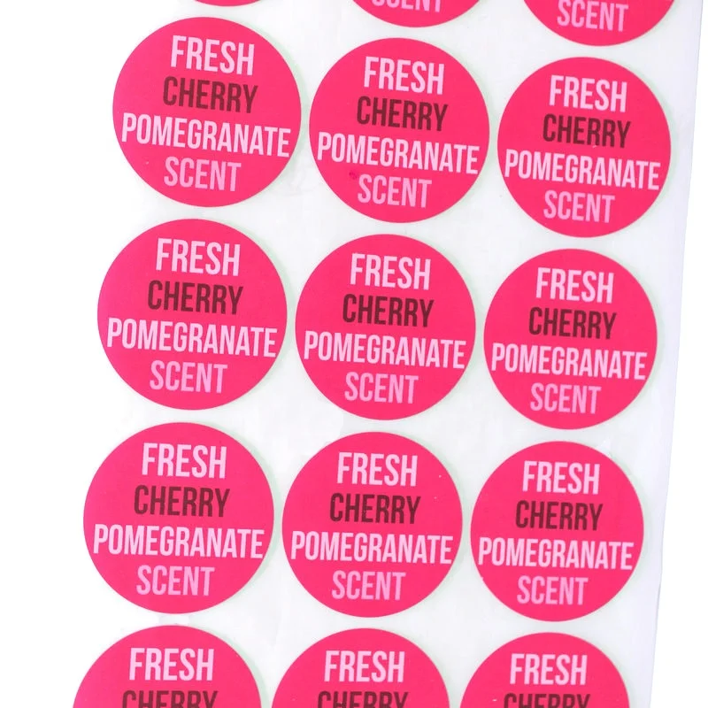 High Quality Custom Smell Round Labels Scratch and Sniff Scented Stickers