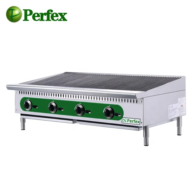 Perfex Gas Lava Rock Grill GBL-4 Commercial Kitchen Cooking Equipment