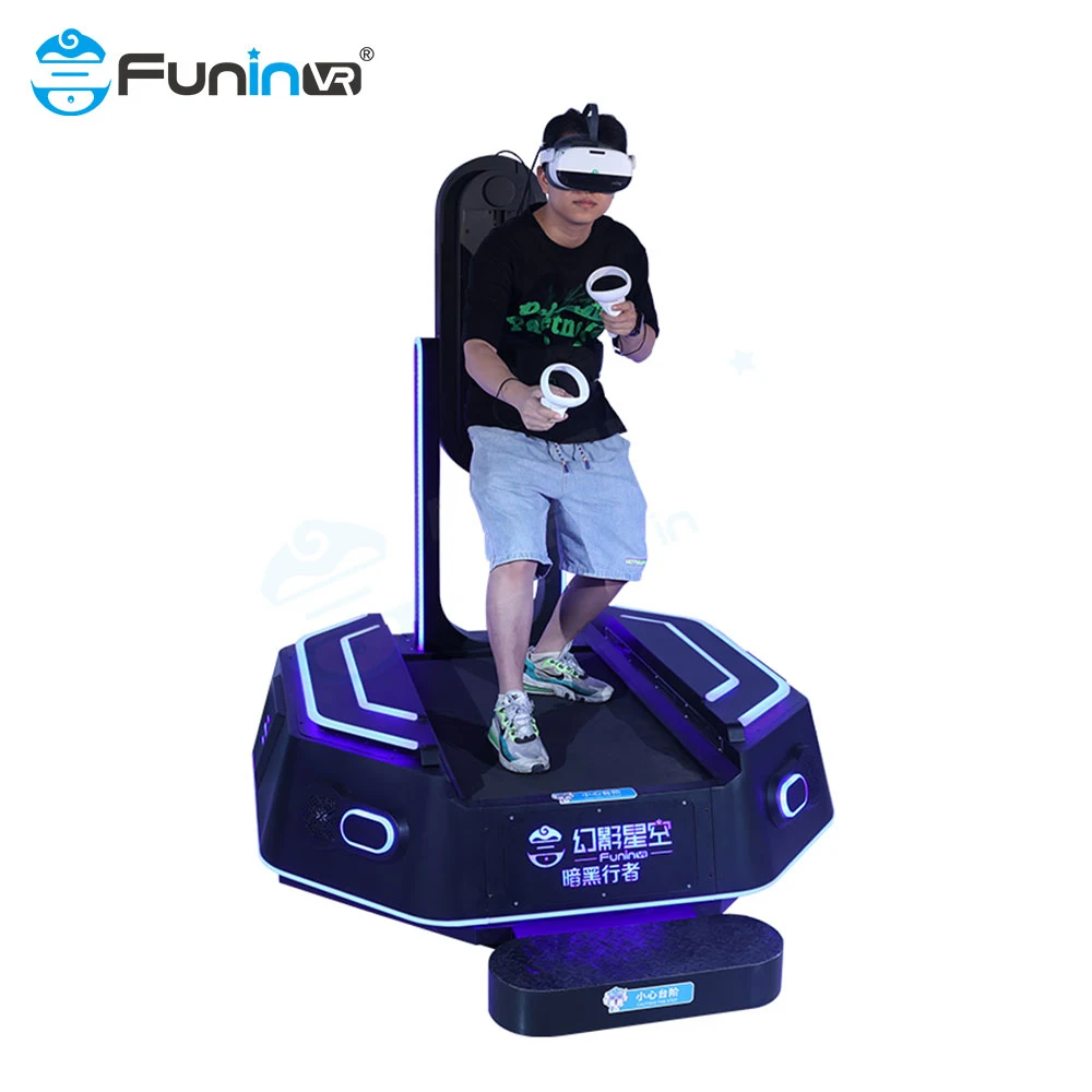 Entertainment Small Footprint Miin VR Game Machine Kat Walker Shooting Simulator  VR Treadmill vr running platform