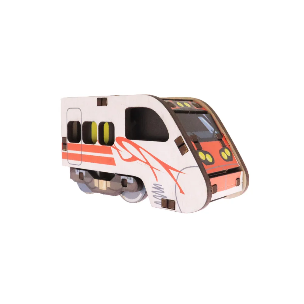 Производители оптовая продажа поезд Puyuma 3d сборная деревянная модель Детские деревянные игрушки