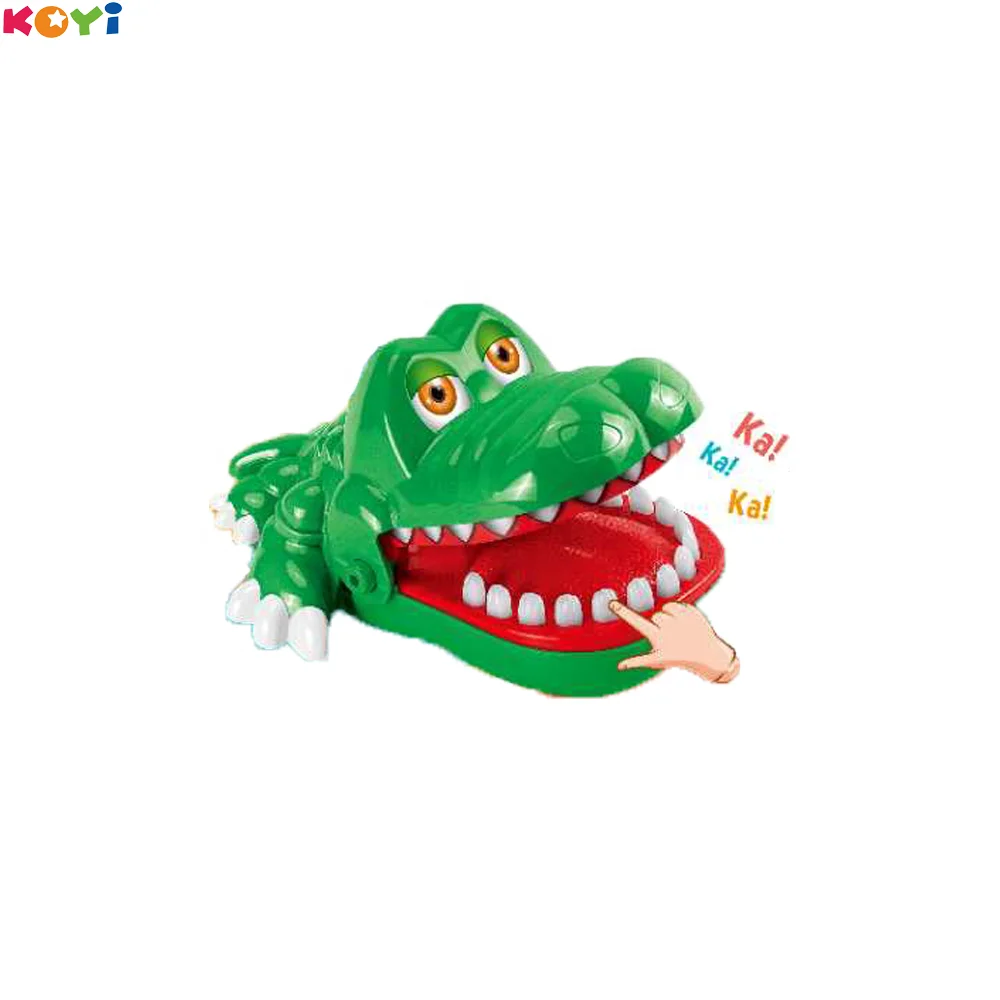 New Hot Selling Wholesale Kids Fidget Sensory Toy Funny PVC Party Toy Ishian Crocodile Teeth Toy Dentist Bite Finger Game