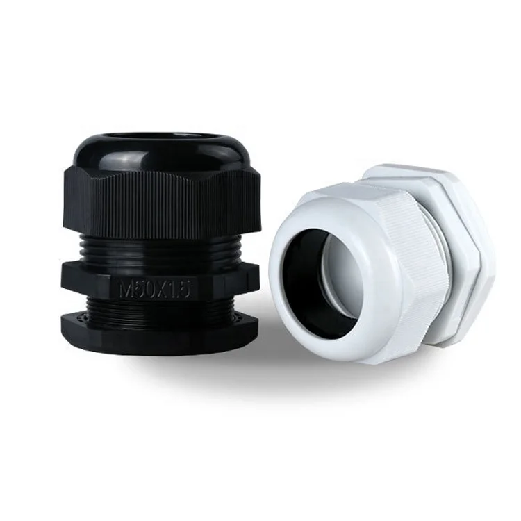 M50 High quality PP PA plastic cable gland with gasket, waterproof cable gland