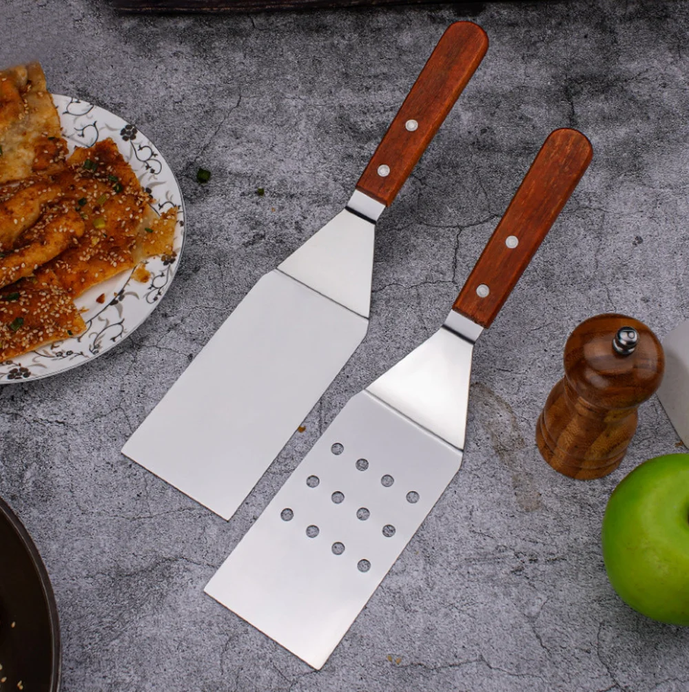 High Quality Stainless Steel Teppanyaki bbq Spatula Outdoor Picnic Tools