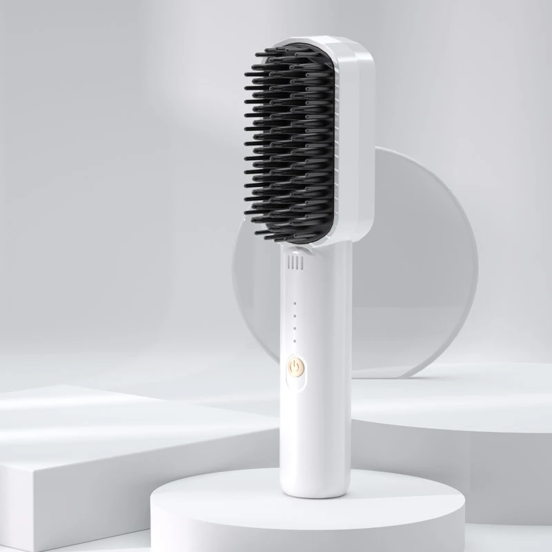 Metal ceramic heater hair straightening comb 10 seconds fast heating comb 25W low power dual voltage safety comb