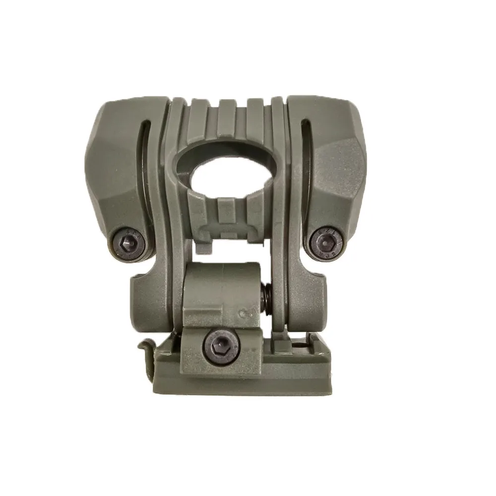 Gujia 25mm Diameter Led Flashlight Clip Tactical Helmet Accessories Mount Helmet Flashlight Holder for 20mm Flashlight Rail