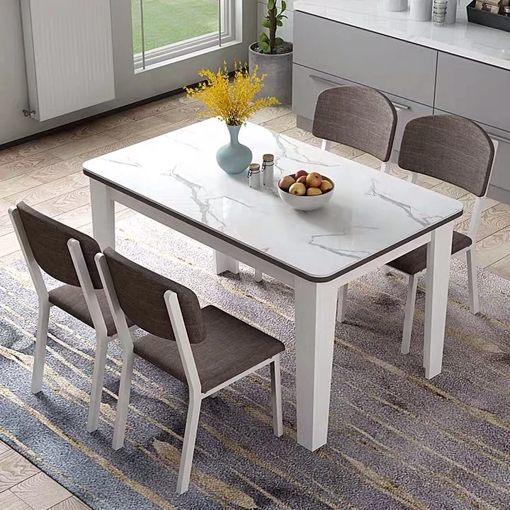 Stable Dining Room Furniture Dining Set Table With Wooden Leg Glass Dining Tables(UL-21LV1019)
