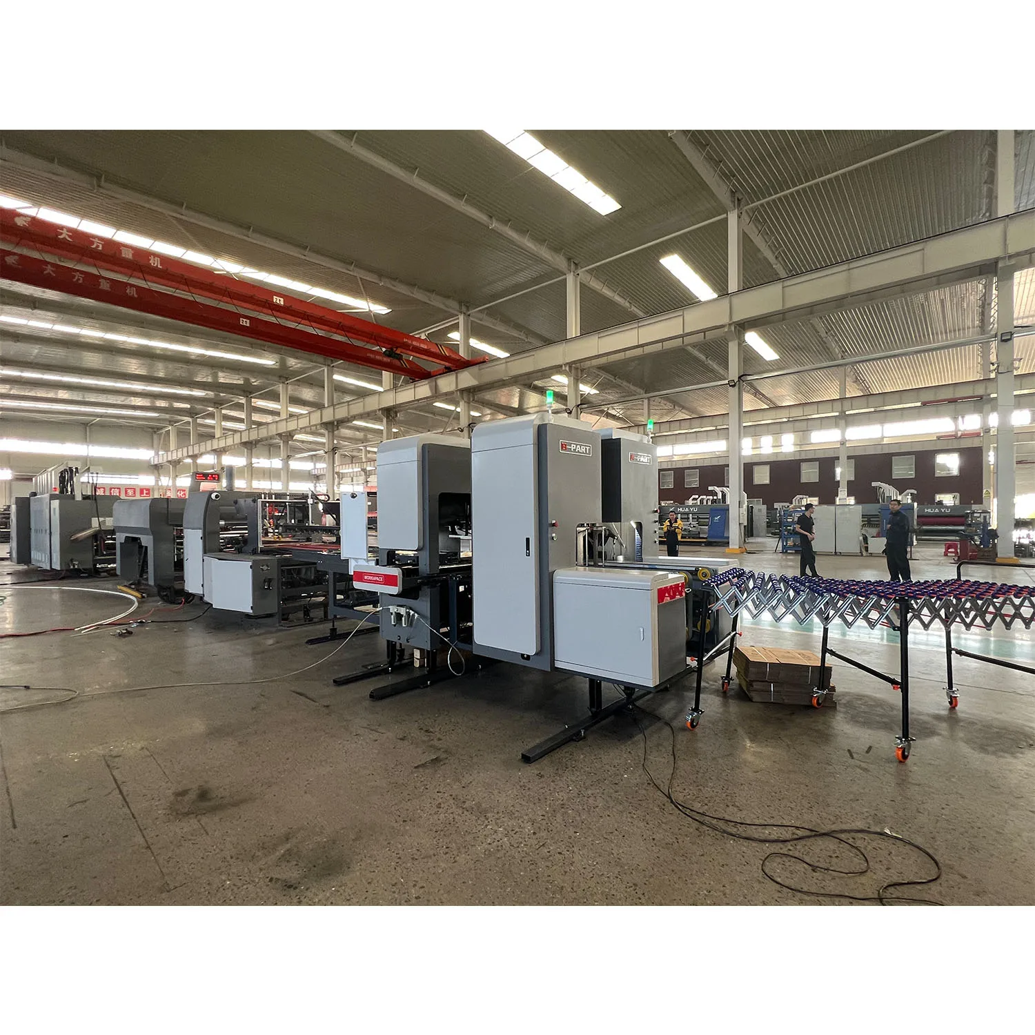 HS-C SERIES full automatic carton box printing slotting machine folding gluing pasting machine for pizza box