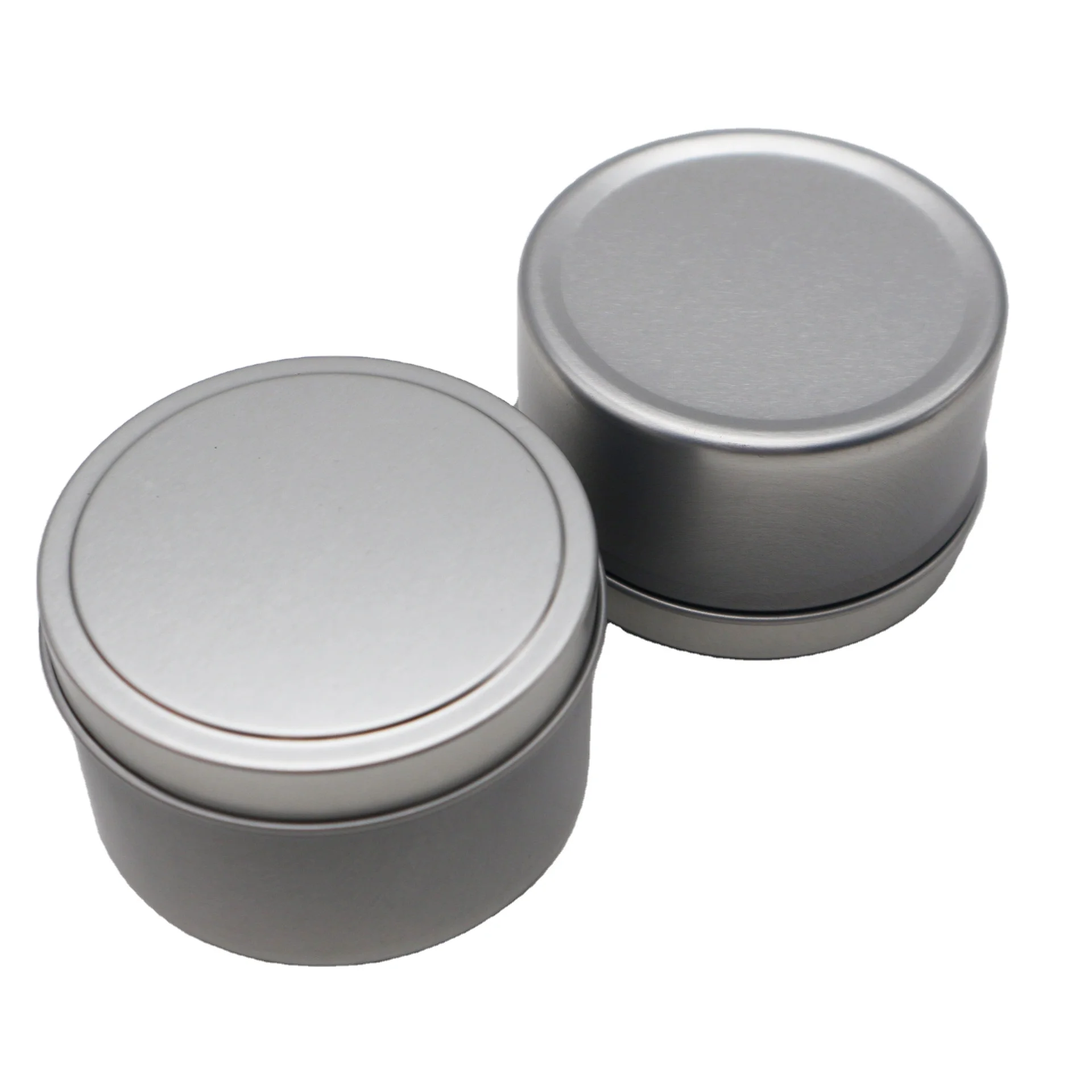 Wholesale 2oz 4oz 6oz 8oz Empty Round Scented Decorative Rose Gold Tin Container Jars Travel Matte Black Tinplate Candle Tins