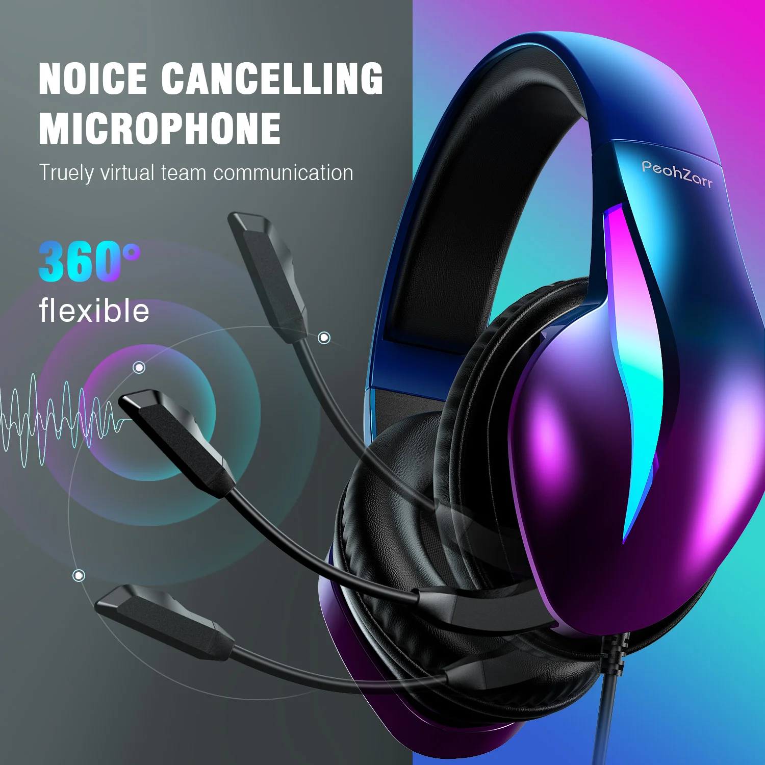 7.1 Surround Sound LED RGB Gamer Headphone with Microphone Crystal Clear Sound Headsets for Xbox PS4 PS5 Wired Gaming Headset