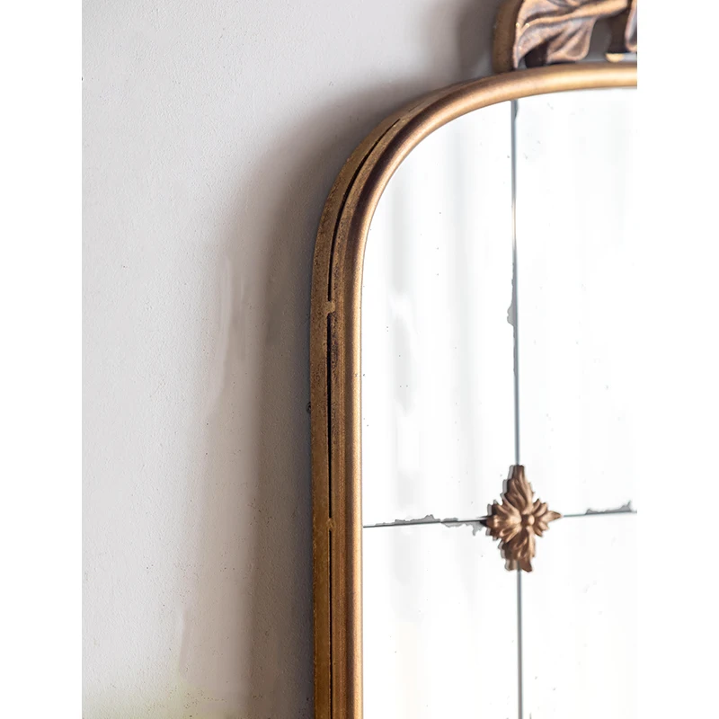 New Arrival Fashion Wood Framed Long Large Retro Bedroom Furniture Floor Standing Full Body Mirror