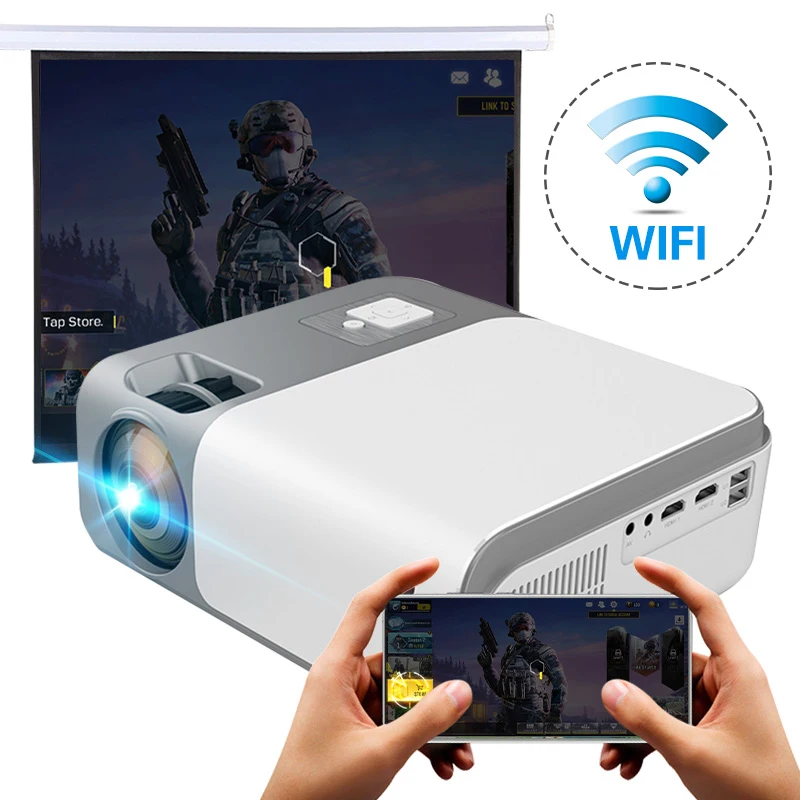 2022 Home Theater Portable Beamer LED WIFI Proiettore Android TV Branded Smart 4K Poyector Full HD Native 1080P LCD Projectors