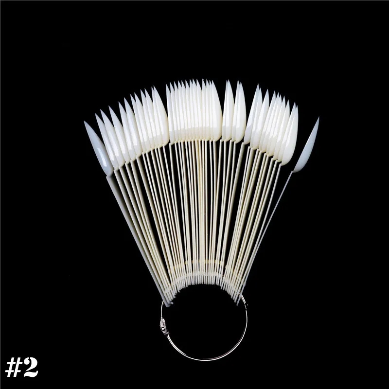 Factory sale different shape plastic nail gel polish color display/nail art color chart