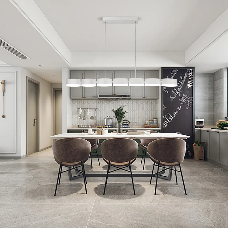 Nordic Cheap Hot Sell Modern Simple Acrylic Custom Decorative Ring Round Chandelier Ceiling Hanging Pendant Lamp Indoor Lighting