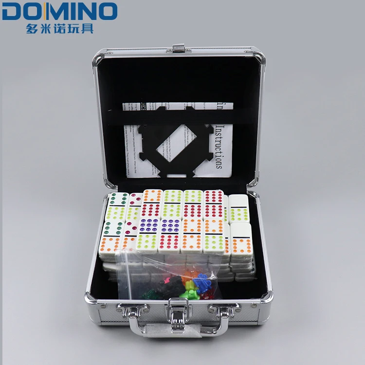 Custom Requirements Print Table Top Jumbo Professional Educational Game Set Plastic Domino