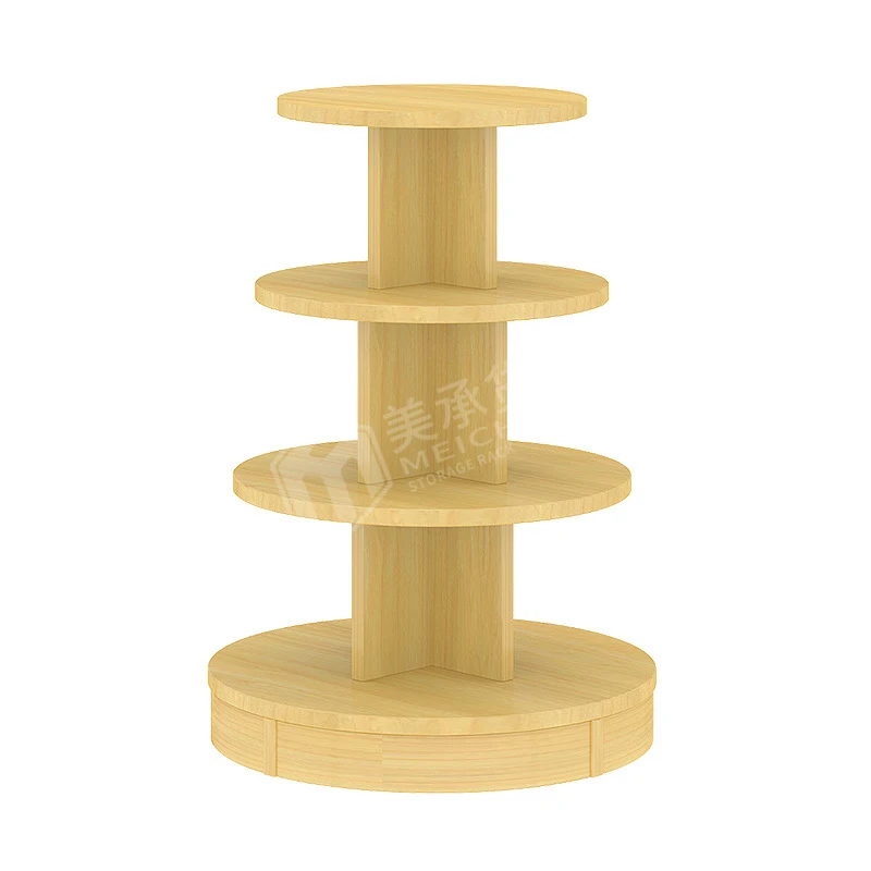 Meicheng Supermarket Retail Display Racks Promotional Display Round Product Display Stand