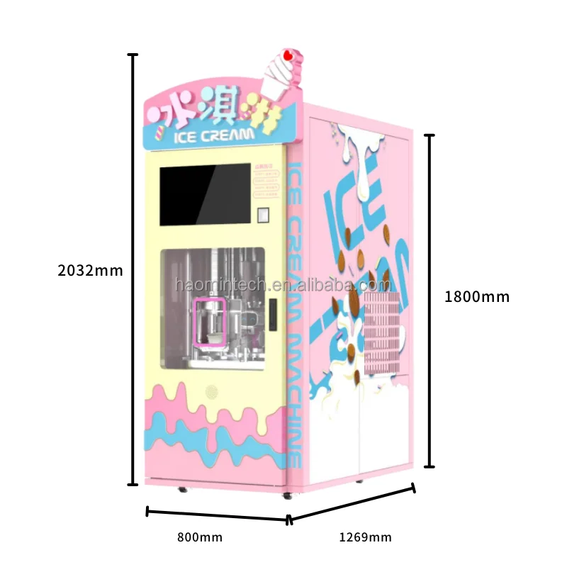 New Design Professional Commercial Automatic Ice-cream Vending Machine For Business