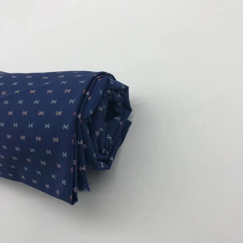 cotton blue plain 4040 11070 printed stock fabric