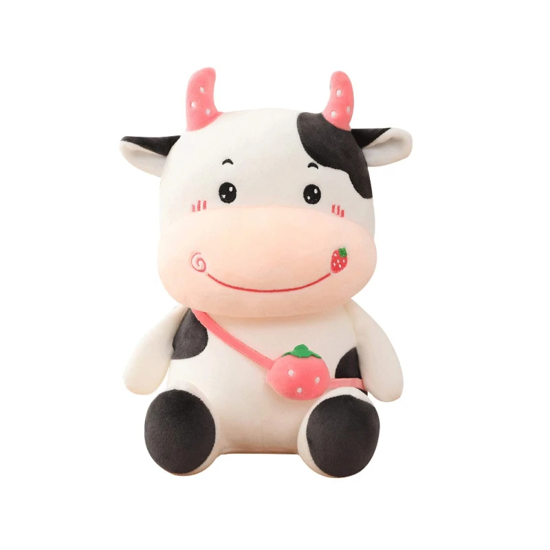 Multiple Size Soft Cow Stuffed Animals Plush Toys Gifts Throw Sleeping Pillow Toy Gift for Kids Girls Girlfriend