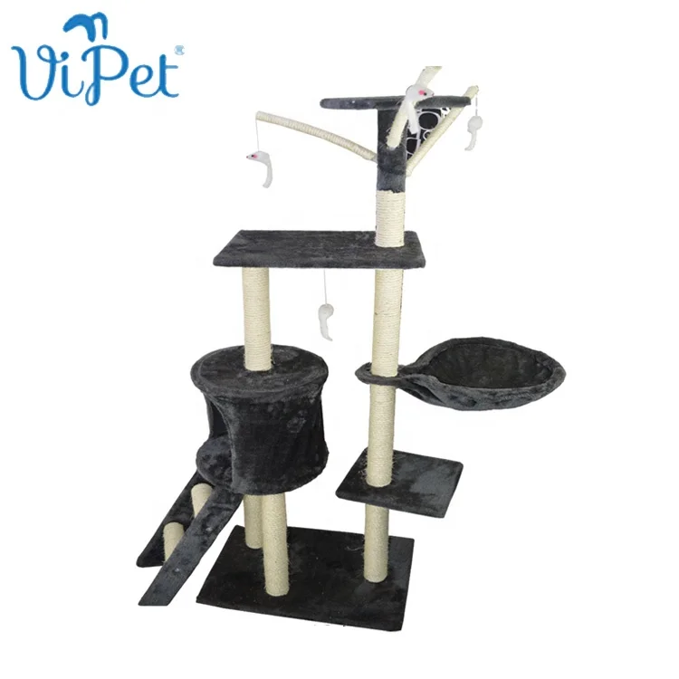 Supply Professional Eco-friendly Cat Tree Playground Cat Scratcher Cardboard House Cat Toy Tree
