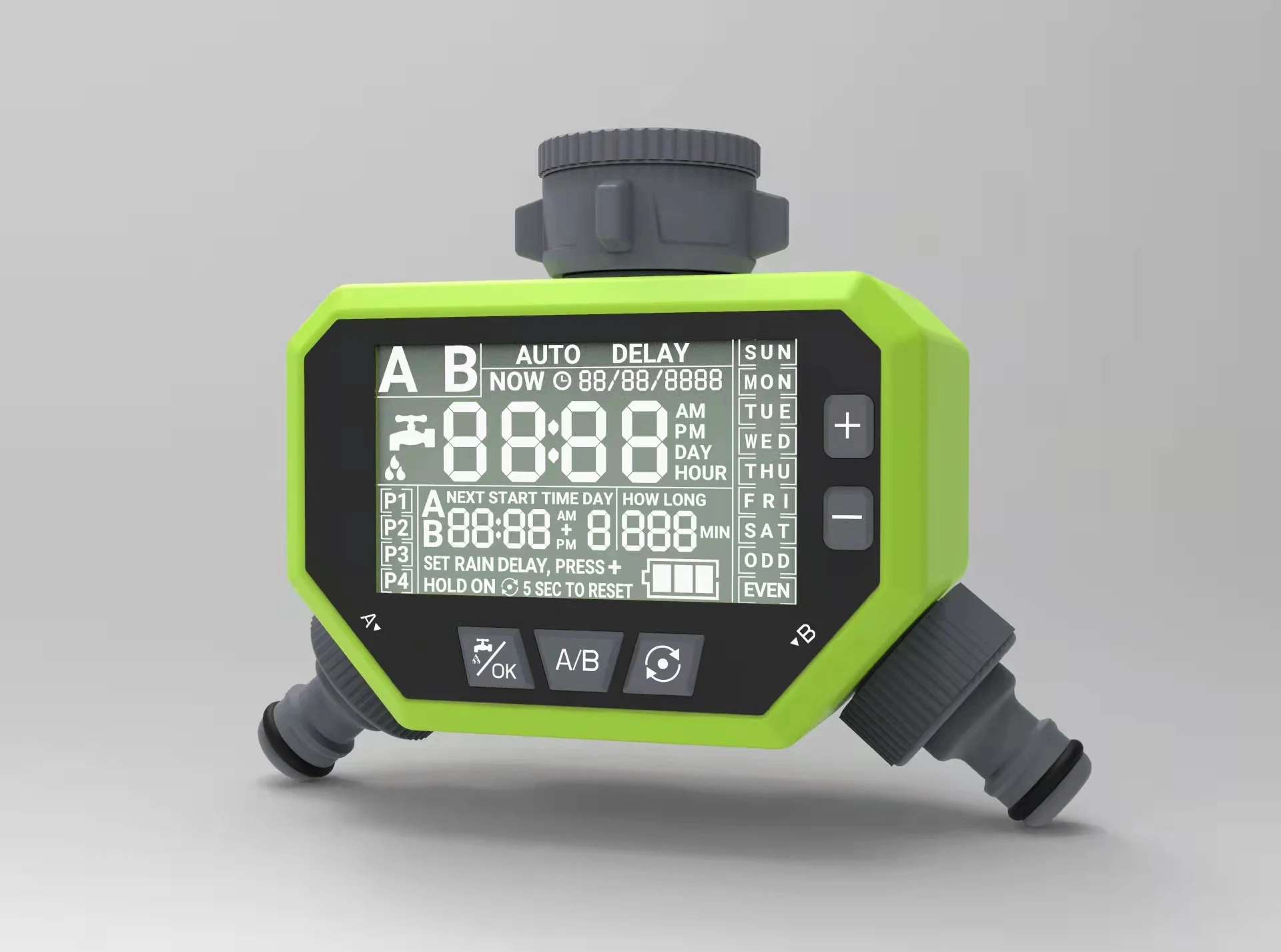 water timer 2 outlet Automatic Irrigation Garden Watering Water Electronic Digital Sprinkler Timer 2 zone weekly  water timer