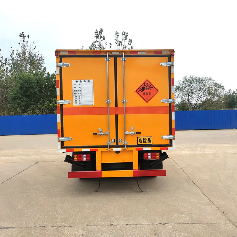 JMC Brand Blasting Equipment Fireworks Transport Box Truck Explosive Proof Delivery Cargo Truck