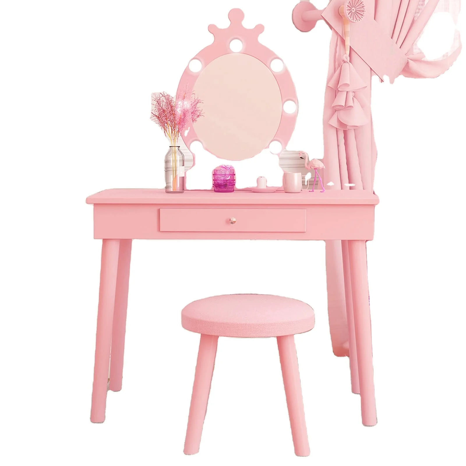 Makeup Dressing Table For Kids Bedroom Kids Girls Vanity Table And Stool