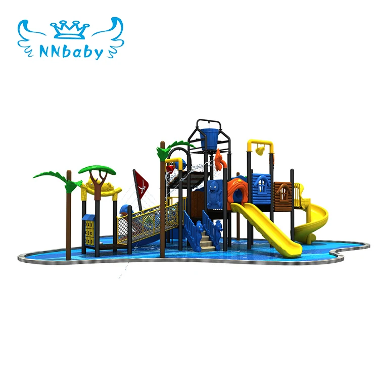 NNbaby children commercial park amusement swimming pool toddler plastic slide outdoor large pirate ship playground for kids