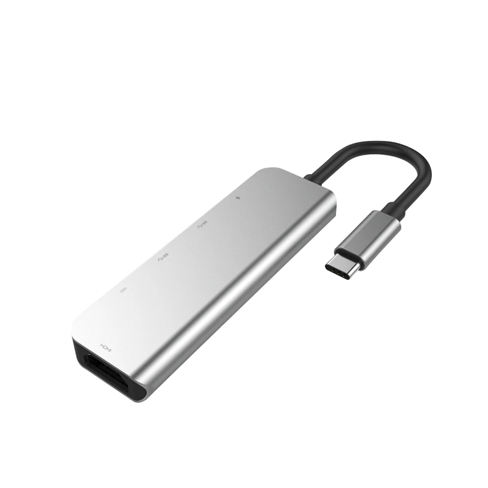 5 in 1 Type C Docking Station PD Port USB*2 USB C Hub For Laptop