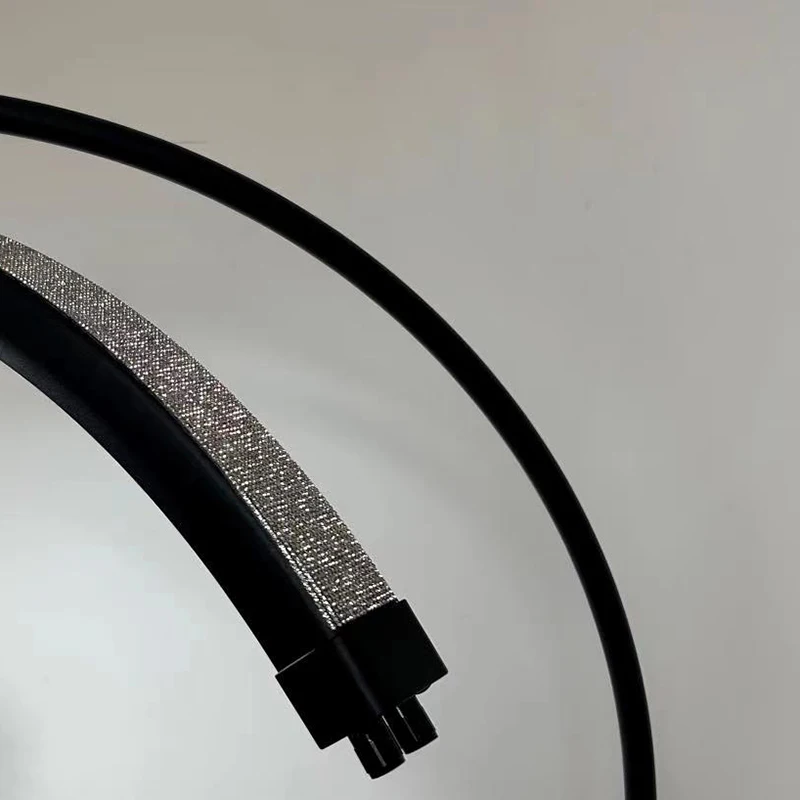 28 inch Custom Logo with Diamond Arc Floor Lamp Lash Light Half Moon Light Lamp For Lashes Eyebrow Tattoo Photography Ring Light
