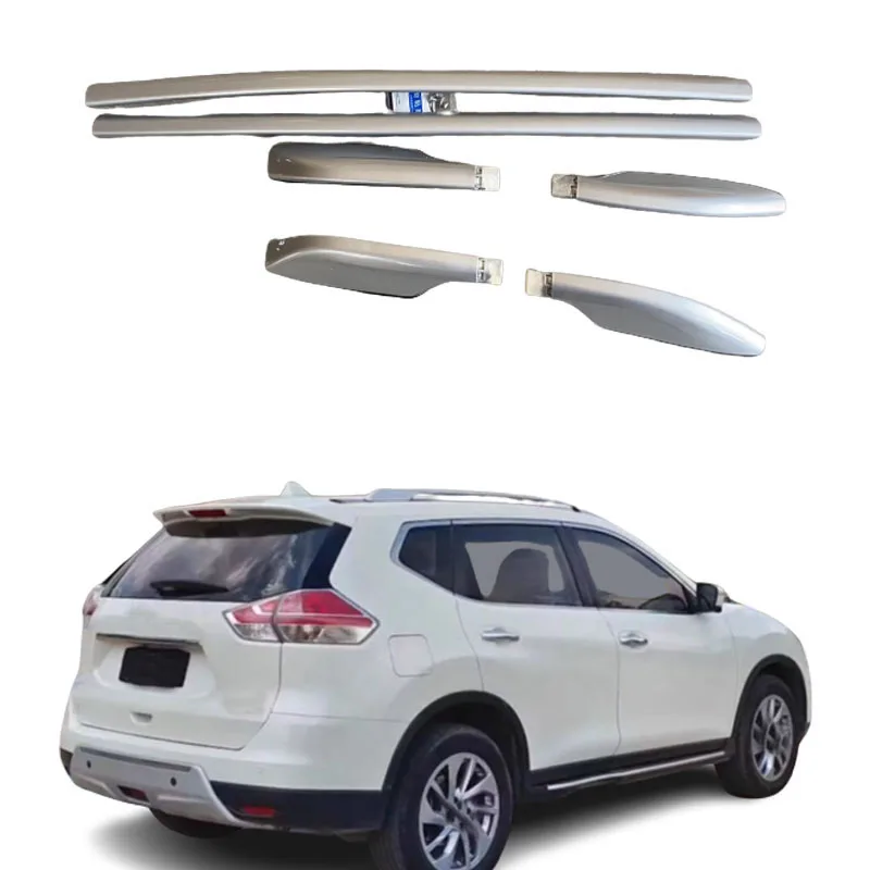 Рельсы на крышу из алюминиевого сплава серебристого цвета, лента 3 м для Nissan X-trail Rogue 2014 2015 2016 2017 2018 2019
