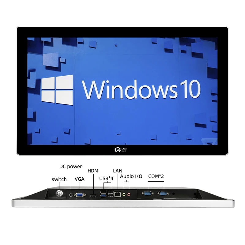 Promotion price industrial 21.5 inch j1900 i3 pc all in one wall mount capacitive touch screen panel pc desktop AIO PC