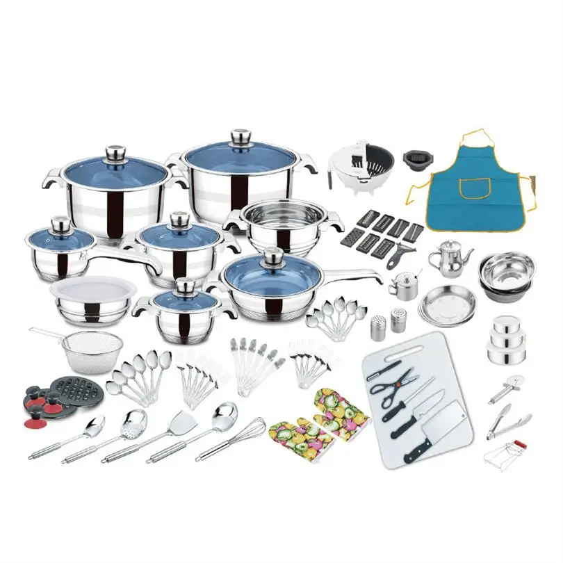 Professional Manufacturer kitchen utensils, 100 pcs cookware set/