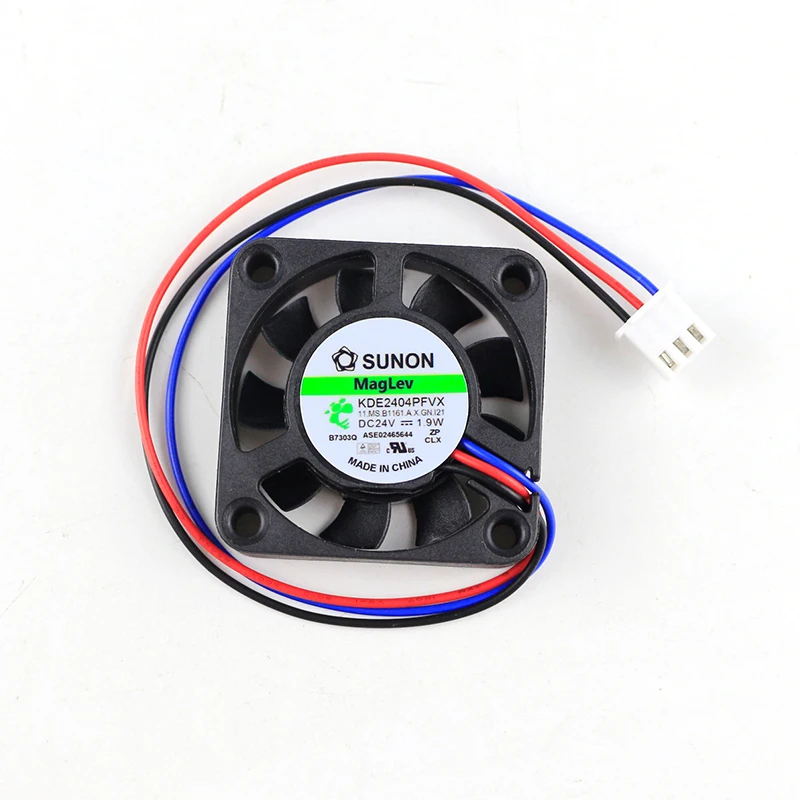 KDE2404PFVX 24V original SUNON 40*40*10 three-line cooling fan brand new original 4 cm inverter cooling fan 24V1.9W