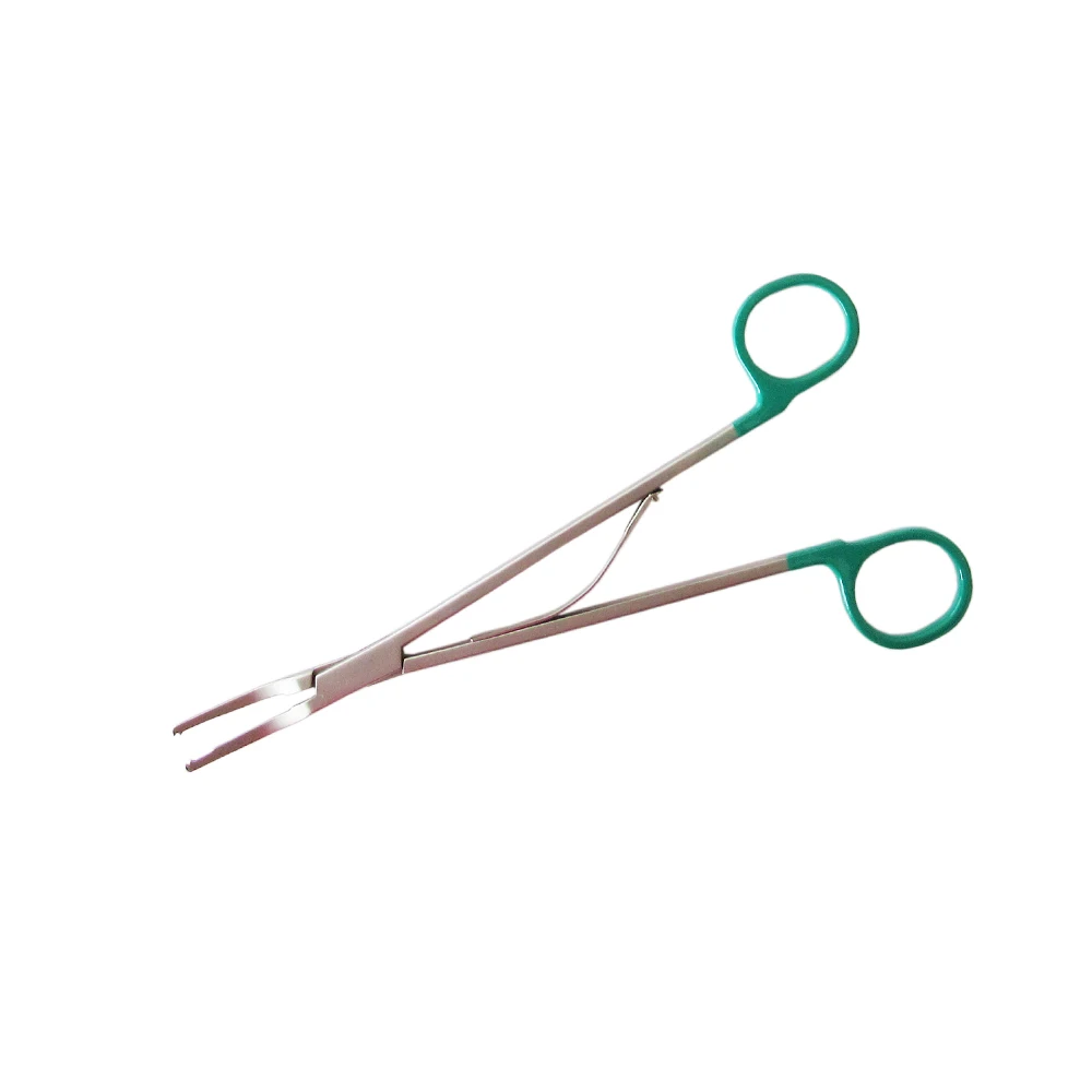 S size Green Powder metallurg curved open surgery endoclip hemolok applier/Haemostatic hem-o-lok clip applicator
