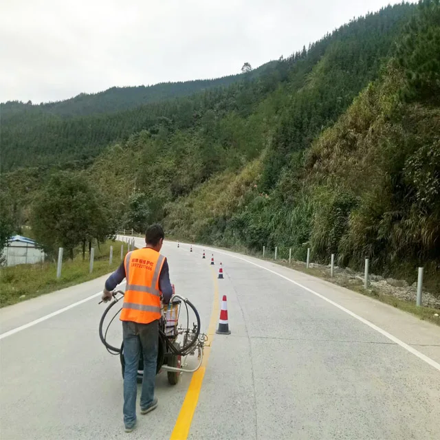 Double Single Manual Spraying Gun Road Marking Machine For Urban And Road Marking Machine Spraying Marking On Road