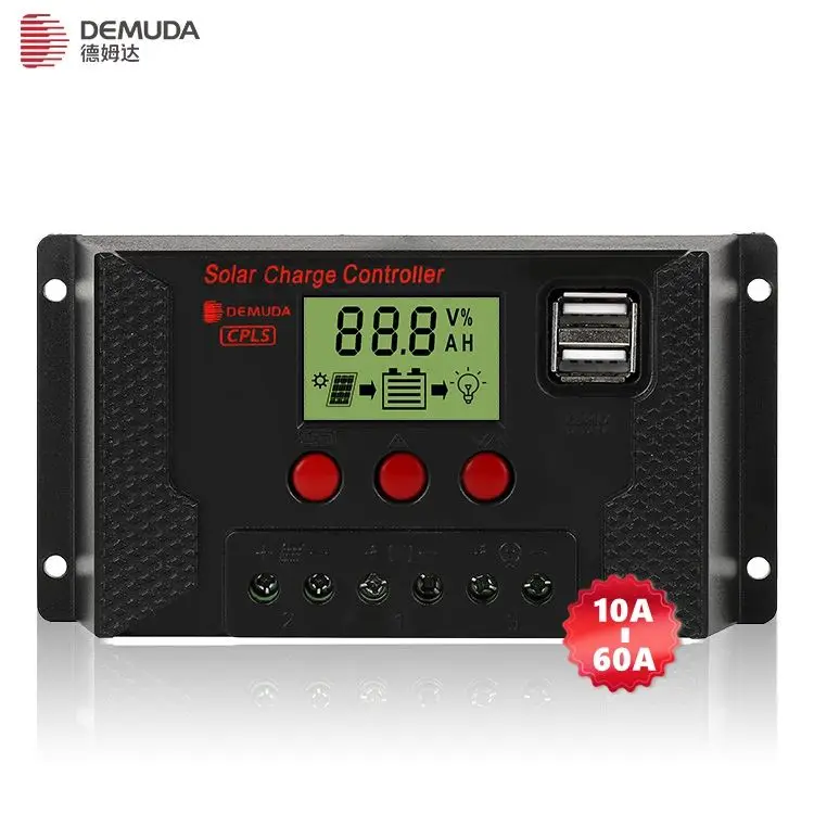 Custom 12v 24v 10a 20a 30a 40a 50a 60a Charger Pump Controllers Manual Pwm Solar Panel Charge Controller For PV Module System
