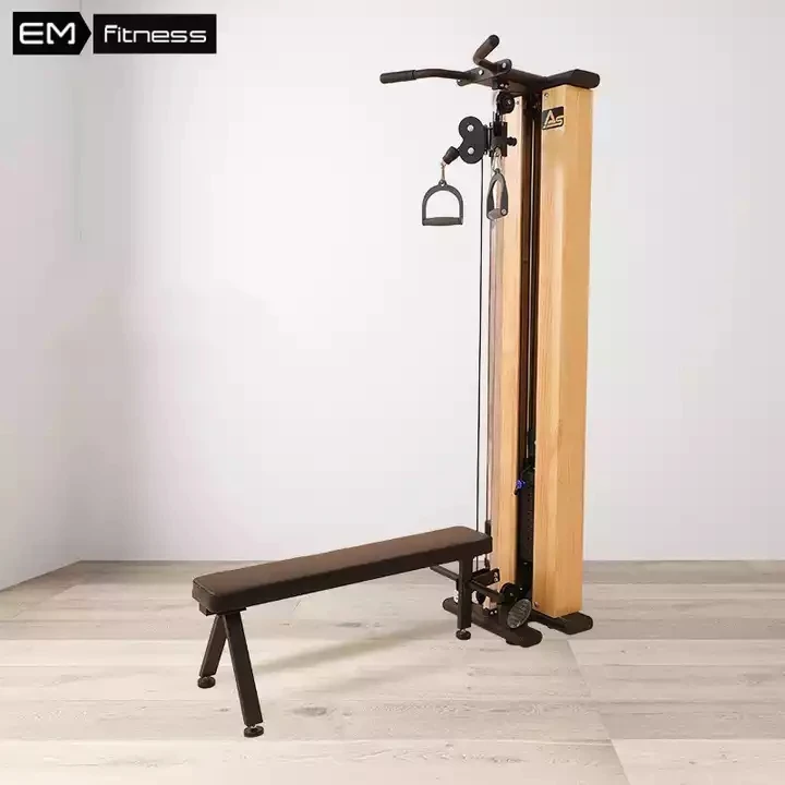 Новое поступление 2022 деревянный настенный кабель Lat Pulldown