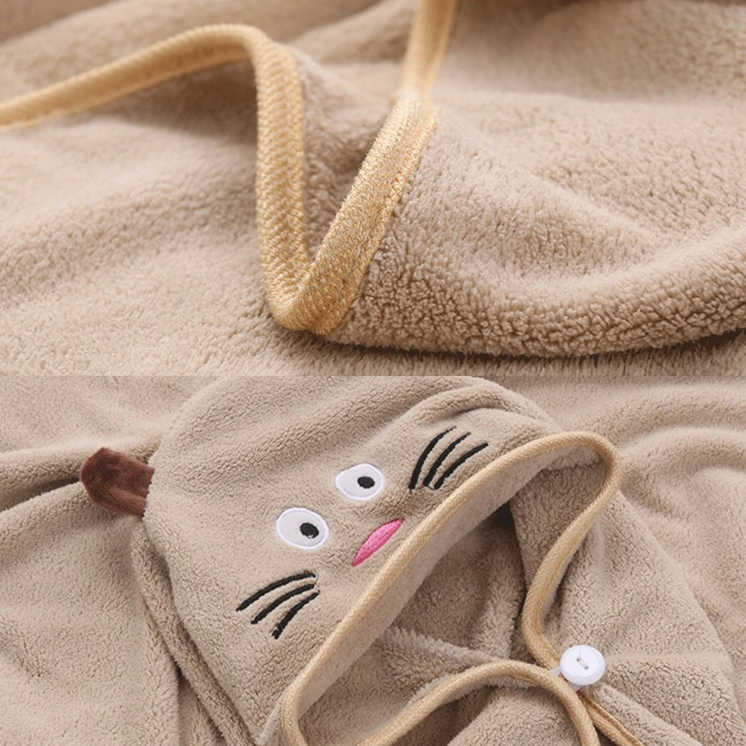 
wholesale microfiber drying baby hooded surf towel poncho 