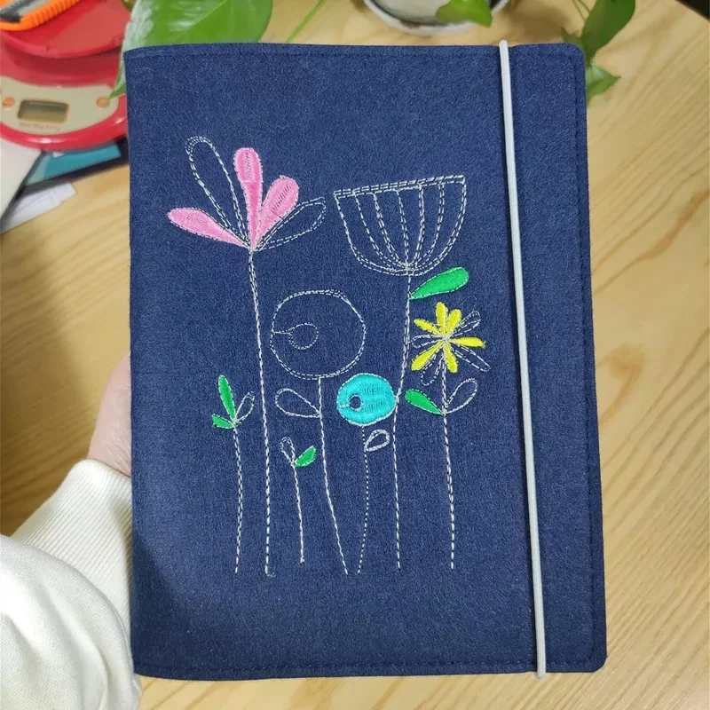 Новый Лучший эластичный Чехол-книжка из полиэстера и войлока, чехол-книжка из войлочной ткани с принтом