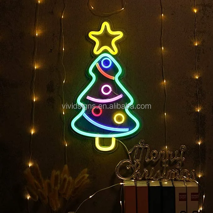 romantic Coconut Palm Tree Neon Signs Lamp LED Neon Light with Holder Base neon lights sign for wall decor