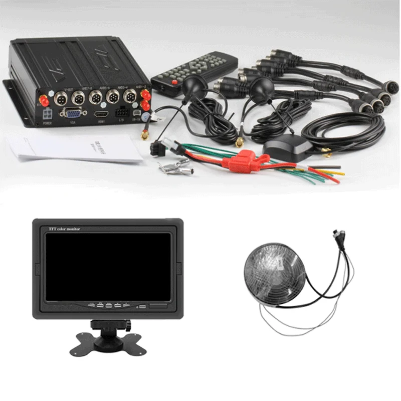 2024 Hot sale car monitoring system 4 channel dvr recording 360 view car camera system